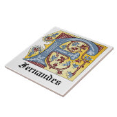 CARREAU LETTRE BLEUE MOYENNE ET ROUGE LIVRE ÉCLAIRÉ F (Côté)