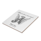 Carreau Lettre commémorative B d'hommage de monogramme (Côté)