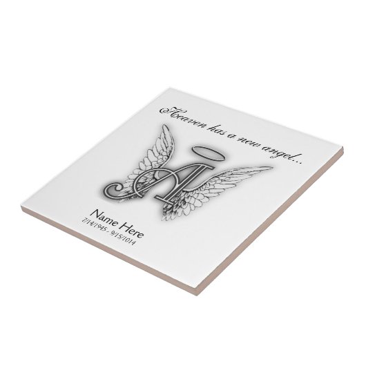 Carreau Lettre commémorative B d'hommage de monogramme (Côté)