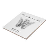 Carreau Lettre commémorative K d'hommage de monogramme (Côté)