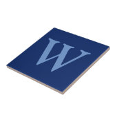 Carreau LETTRE INITIALE Bleu Fleur | Sapphire Blue (Côté)