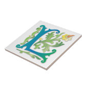 Carreau Lettre L Monogram Fleur de lis (Côté)