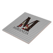 Carreau LETTRE M DU WONDELAND ALice & Reine DES COEURS (Côté)