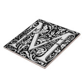 Carreau LETTRE M MOYENNE Alphabet Floral (Côté)