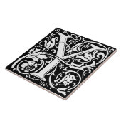 Carreau LETTRE MOYENNE ALPHABET Floral LETTRE Y Tile (Côté)