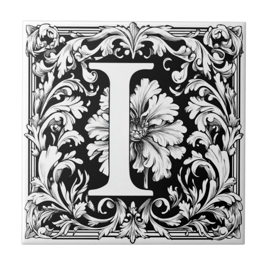 CARREAU LETTRE MOYENNE ÉCLAIRÉE I (Devant)