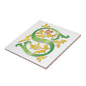 Carreau Lettre S Monogram Fleur de lis (Côté)
