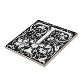 Carreau Lettre T Monogramme médiéval Art Nouveau (Côté)