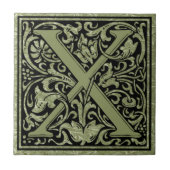 Carreau Lettre X Première Lettre Monogramme (Devant)