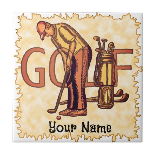 Carreau Lettres de Golf Man (Devant)