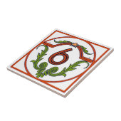 Carreau Lettres en espagnol rouge 6 (Côté)