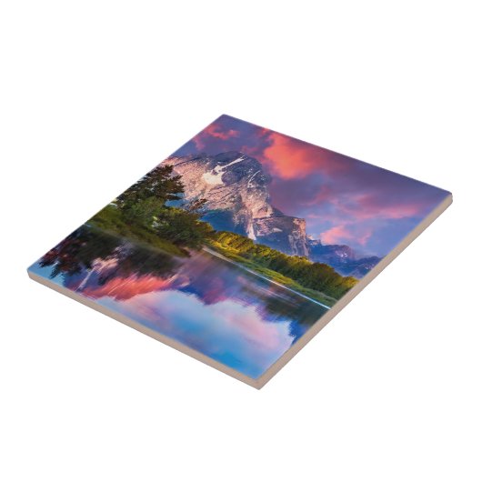 Carreau Lever de soleil à la courbure d'Oxbow (Côté)