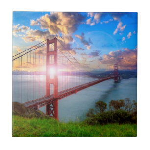 Carreau Lever de soleil de Golden Gate
