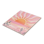 Carreau Lever de soleil pastel boho prairie (Côté)