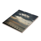 Carreau Lever de soleil sur la plage en Grèce Photo (Côté)