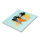 Carreau Lever de soleil surfant (Côté)