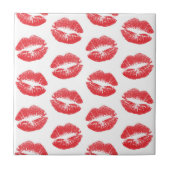 Carreau Lèvres Rouges, Motif De Lèvres, Rouge Lèvres, Bais (Devant)