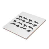 Carreau Lévriers Silken en course  (Côté)