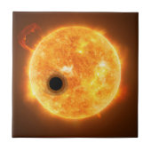 Carreau L'Exoplanet Wasp-107b Est Un Géant De Gaz (Devant)