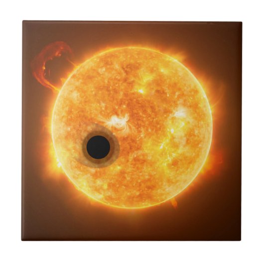 Carreau L'Exoplanet Wasp-107b Est Un Géant De Gaz (Devant)