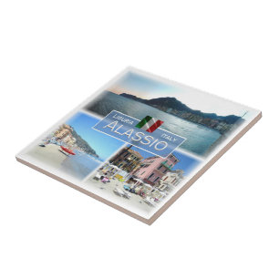 Carreau LGR055 ALASSIO, Mosaïque, Ligurie, Italie,