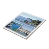 Carreau LGR064 PÈRE NOËL MARGHERITA LIGURE, Mosaïque, (Côté)