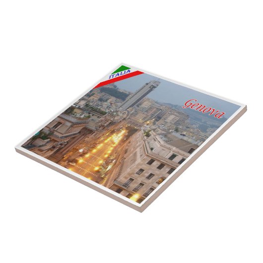 Carreau LGR163 GENOA, Brigata Liguria, Italie, (Côté)