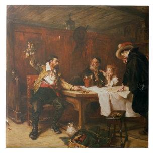 Carreau L'histoire du Buccaneer (huile sur la toile)