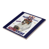 Carreau L'humour politique d'un berger australien (Côté)