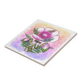 Carreau Libellule Coquelicot Rose (Côté)