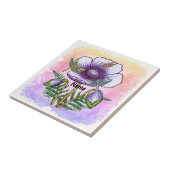 Carreau Libellule Coquelicot Violet (Côté)