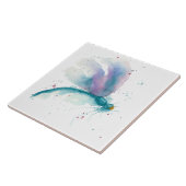 Carreau Libellule de turquoise (Côté)