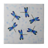 Carreau libellules bleues (Devant)
