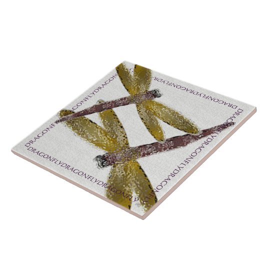 Carreau Libellules en verre (Côté)