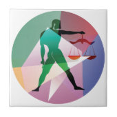 Carreau libra abstraite (Devant)