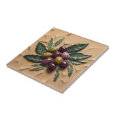 Carreau LIBRE PALESTINE olives branches mosaïque céramique (Côté)