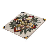 Carreau LIBRE PALESTINE olives branches mosaïque céramique (Côté)