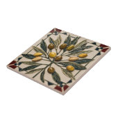 Carreau LIBRE PALESTINE olives branches mosaïque céramique (Côté)