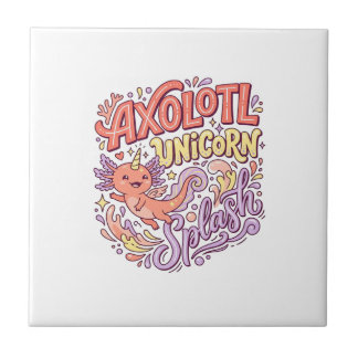 Carreau Licorne Axolotl Licorne Splash Fantaisiste Bac Bla