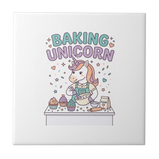 Carreau Licorne Cuisson Licorne Produit Tendance Graphique (Devant)