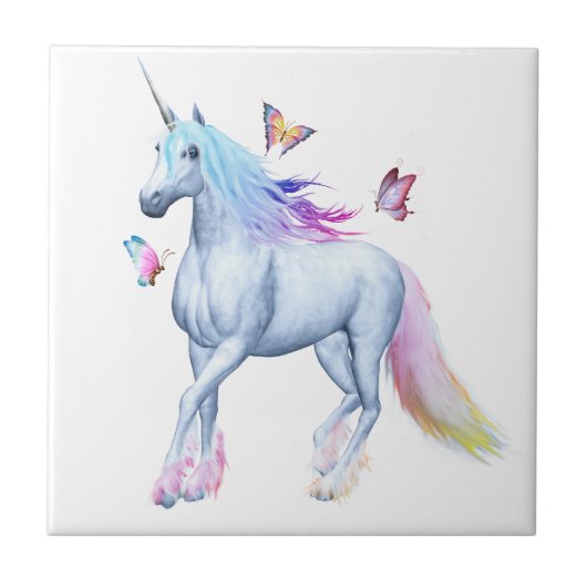 Carreau Licorne d'arc-en-ciel (Devant)