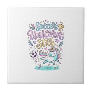 Carreau Licorne Football Licorne Étoile Mignon