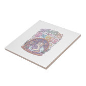Carreau Licorne Introvertie mais Originale Blanche Étincel (Côté)