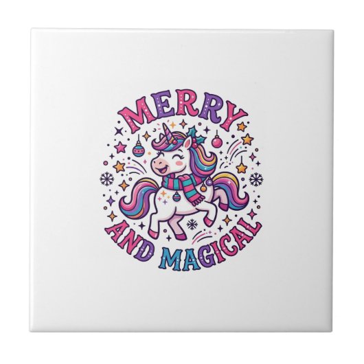 Carreau Licorne Joyeuse et Magique (Devant)