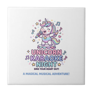 Carreau Licorne Nuit Karaoke Gras Typographie Produit Grap