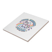 Carreau Licorne Pixel Licorne Puissance Conception Graphiq (Côté)
