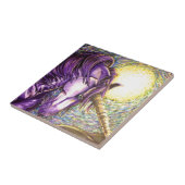 Carreau licorne pourpre (Côté)