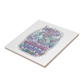 Carreau Licorne Sirène Licorne Lagune Conception Graphique (Côté)