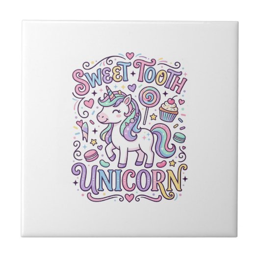 Carreau Licorne Sweet Tooth Licorne Conception de merchand (Devant)