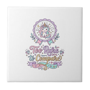 Carreau Licorne Trop Rare pour Comparer T-Shirt Pastel Mig